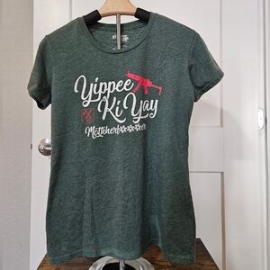 Ranger Up holiday t-shirt, green small - Yippee Ki Yay, Die Hard